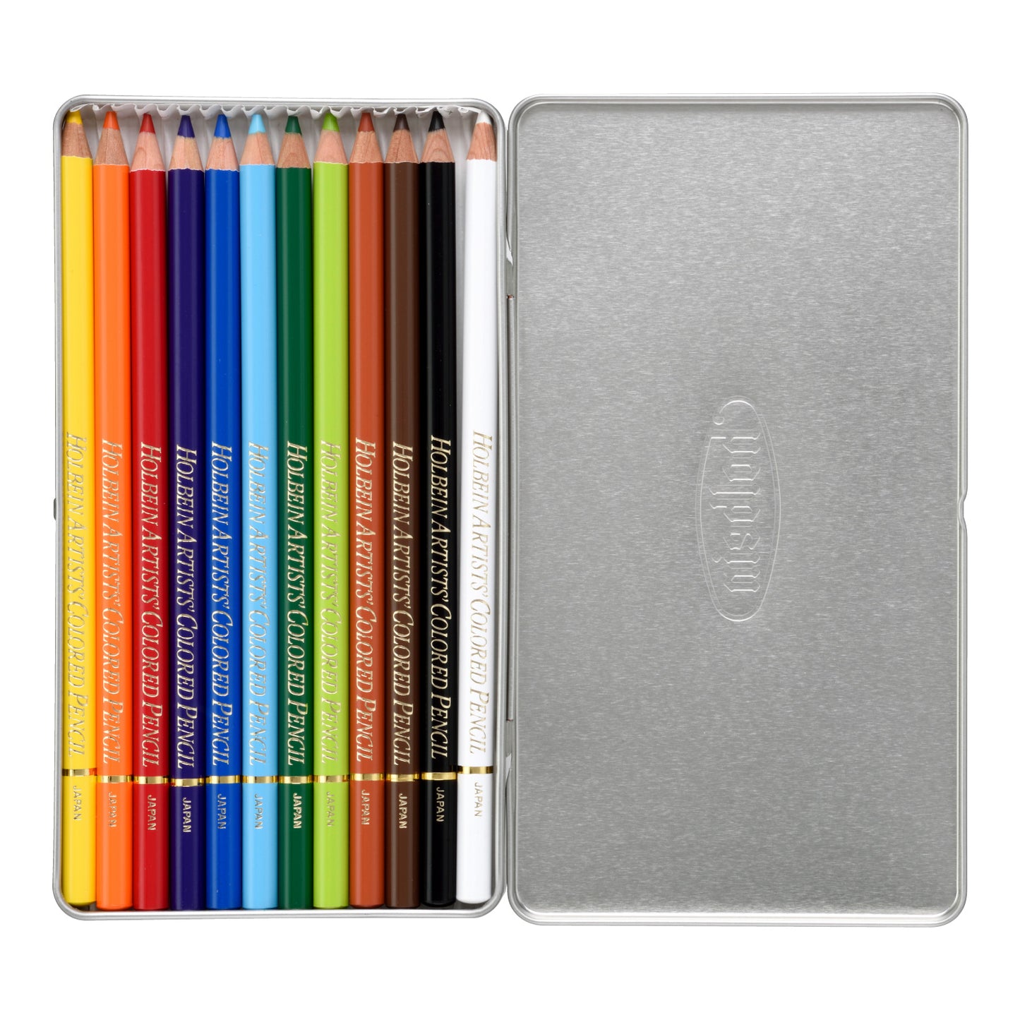 Coffret de 12 crayons de couleur Holbein Artists' - Basique