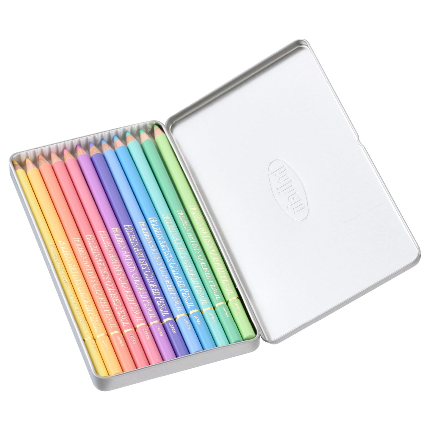 Holbein - Set de 12 crayons de couleur pour artistes - Pastel