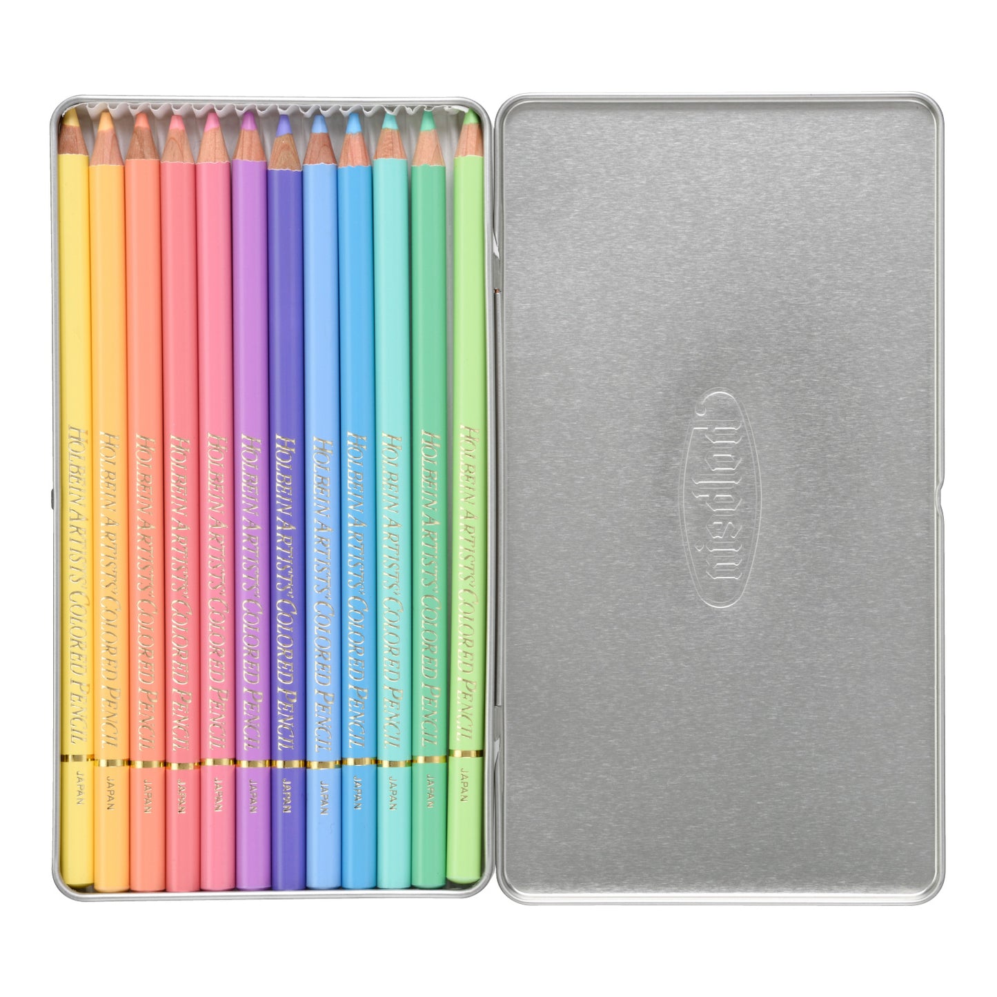 Holbein - Set de 12 crayons de couleur pour artistes - Pastel