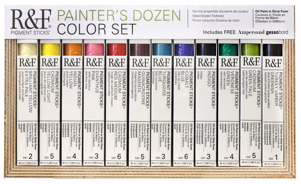 R&F Pigment Sticks Painter's Dozen Set #1