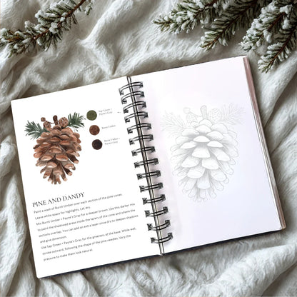 Willow Wolfe Watercolor Workbook - Winter Glow by Nya Wolfe