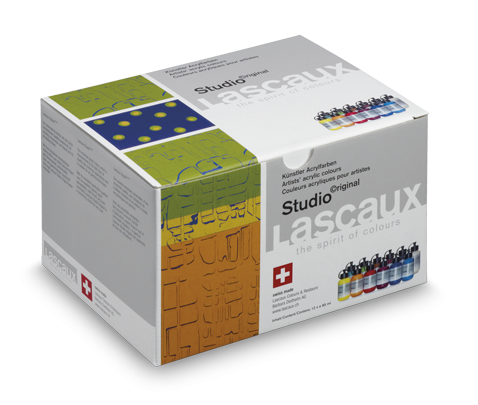 Lascaux Studio Acrylic Set of 12 x 85ml bottles