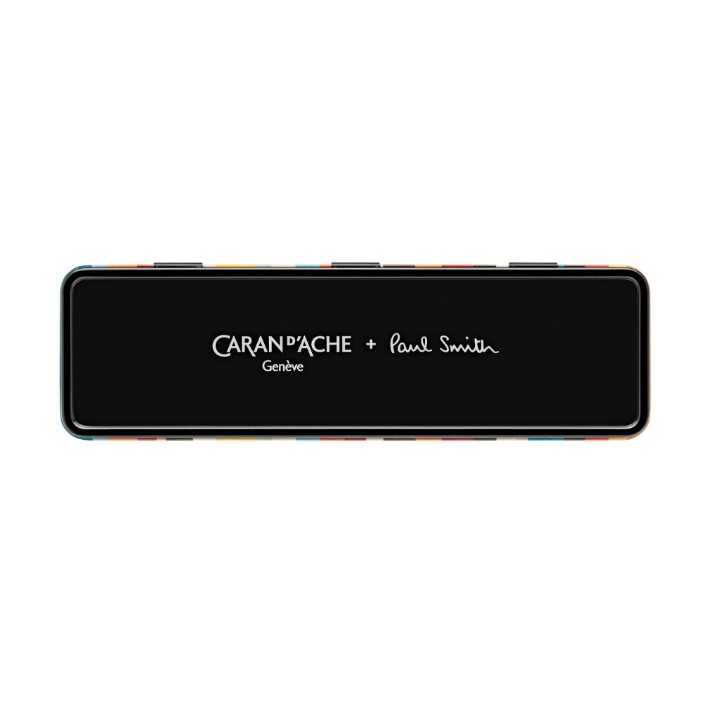 Caran d'Ache Paul Smith Crayon Bicolore Set de 12 (24 Couleurs) avec Pinceau - Édition Limitée