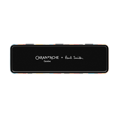 Caran d'Ache Paul Smith Crayon Bicolore Set de 12 (24 Couleurs) avec Pinceau - Édition Limitée
