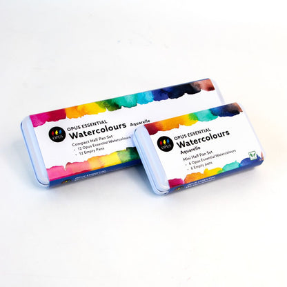 Opus Essential Watercolours Compact 2025 Tin Set of 12