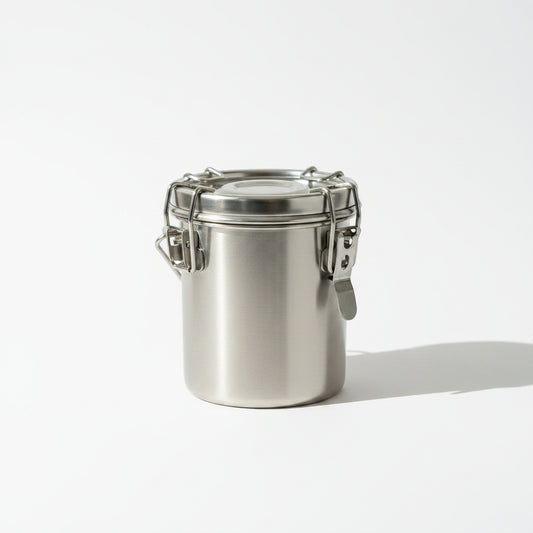 Stainless Brush Washer with Air-Tight Lid & Removable Screen