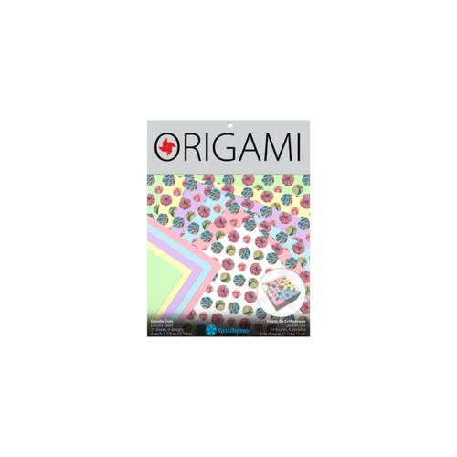 Yasutomo Origami Paper - Doodle Dots (24 Sheets)