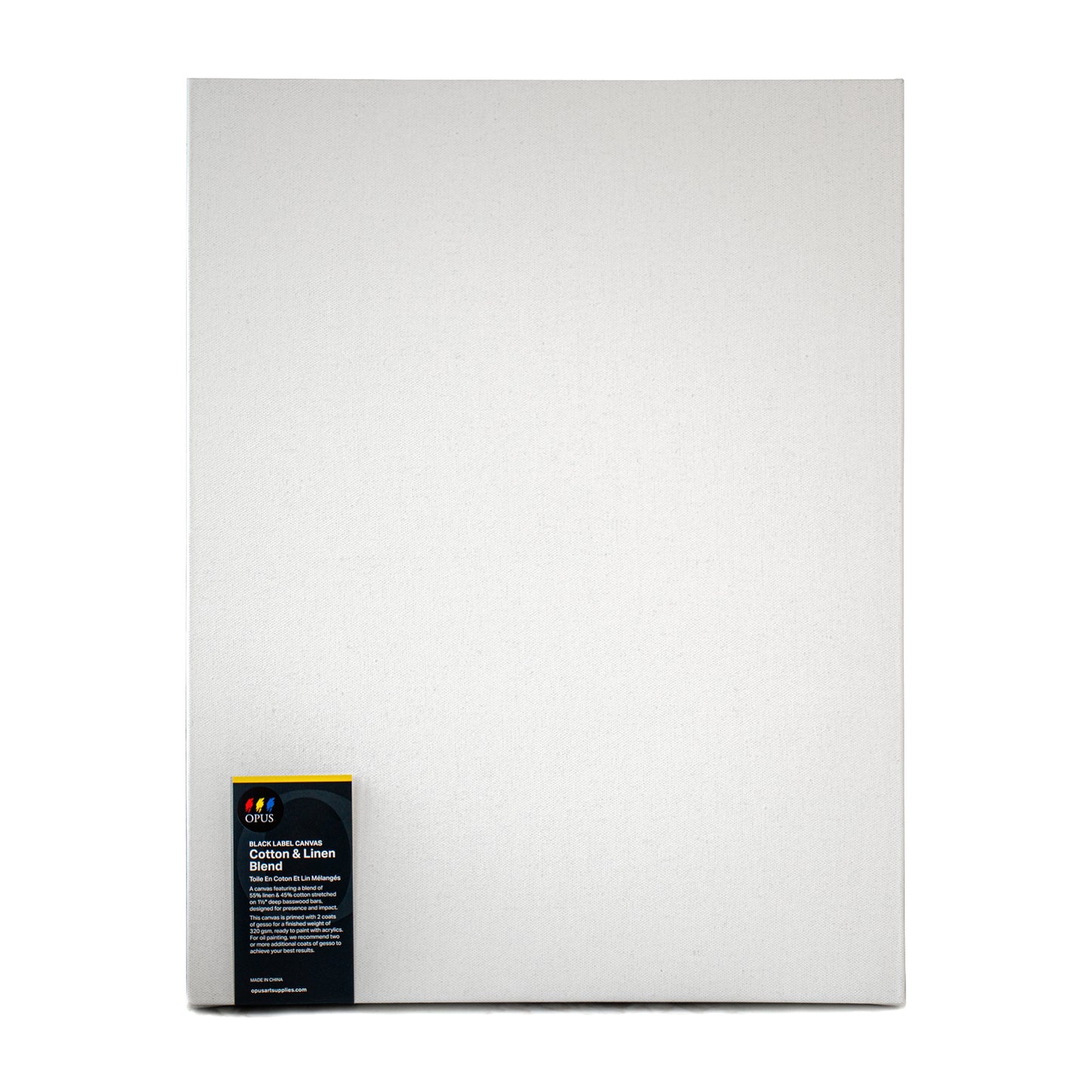 Opus Black Label Primed Pre-Stretched Canvas - Cotton & Linen Blend - Clearance