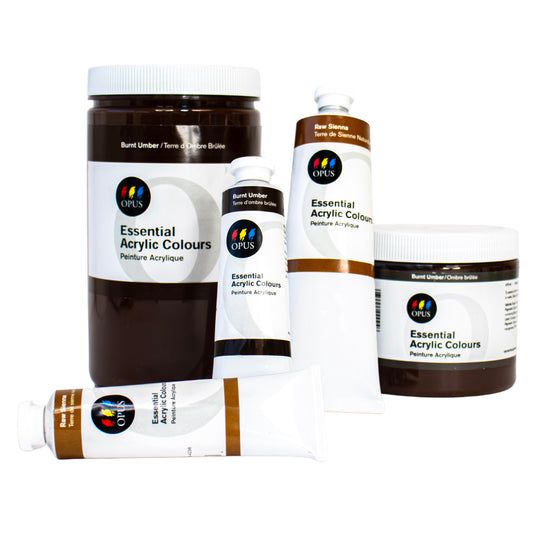 Opus Essential Heavy Body Acrylics - Brown