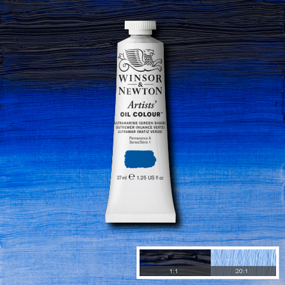 Winsor & Newton Artists' Oil Colours - Black or Grey or Blue