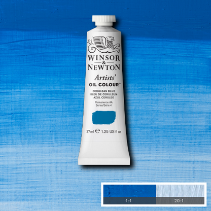 Winsor & Newton Artists' Oil Colours - Black or Grey or Blue