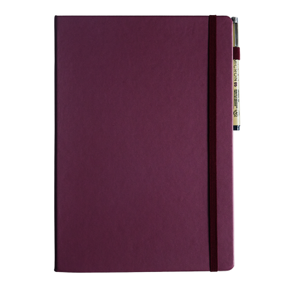 Sakura Notebook A4 Ruled - Mulberry