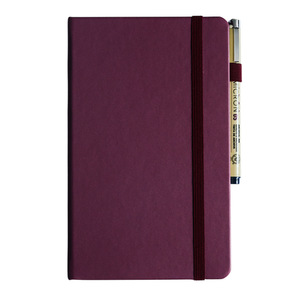 Sakura Notebook A5 Ruled - Mulberry