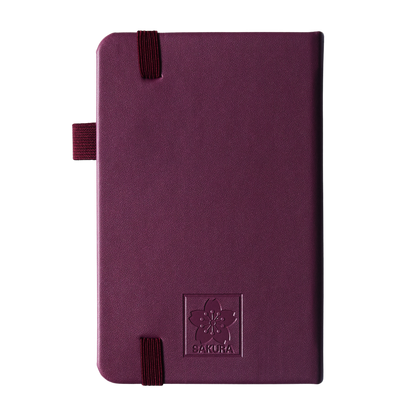 Sakura Notebook Pocket Ruled - Mulberry