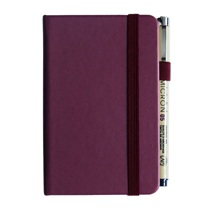 Sakura Notebook Pocket Ruled - Mulberry