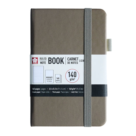 Sakura Notebook Pocket Ruled - Cinder