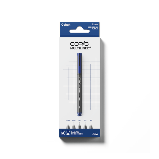 COPIC Multiliner+ Set of 5 Cobalt