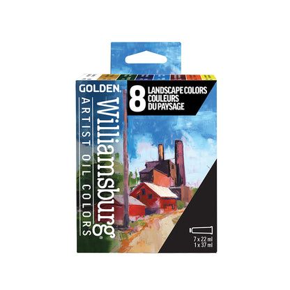 Williamsburg Oils - Landscape Colors Set of 7 x 22ml & 1 x 37ml