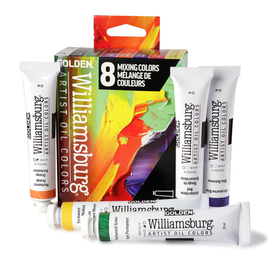 Williamsburg Oils - Mixing Colors Set of 7 x 22ml & 1 x 37ml