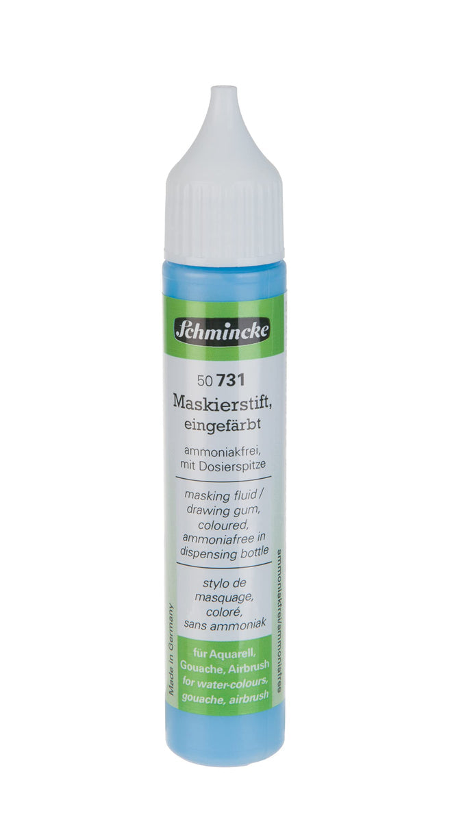 Schmincke Ammonia Free Masking Fluid Coloured 25ml dispensing bottle