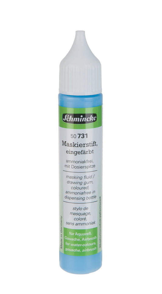 Schmincke Ammonia Free Masking Fluid Coloured 25ml dispensing bottle