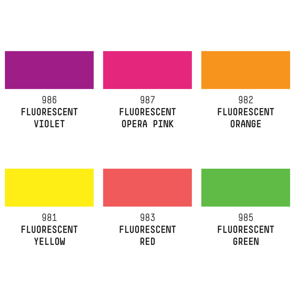 Liquitex Acrylic Gouache Fluorescent Set of 6 x 59ml