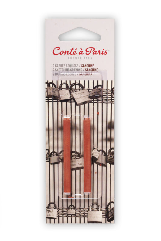 Conté à Paris Sketching Pastel Carré Set of 2 - Sanguine