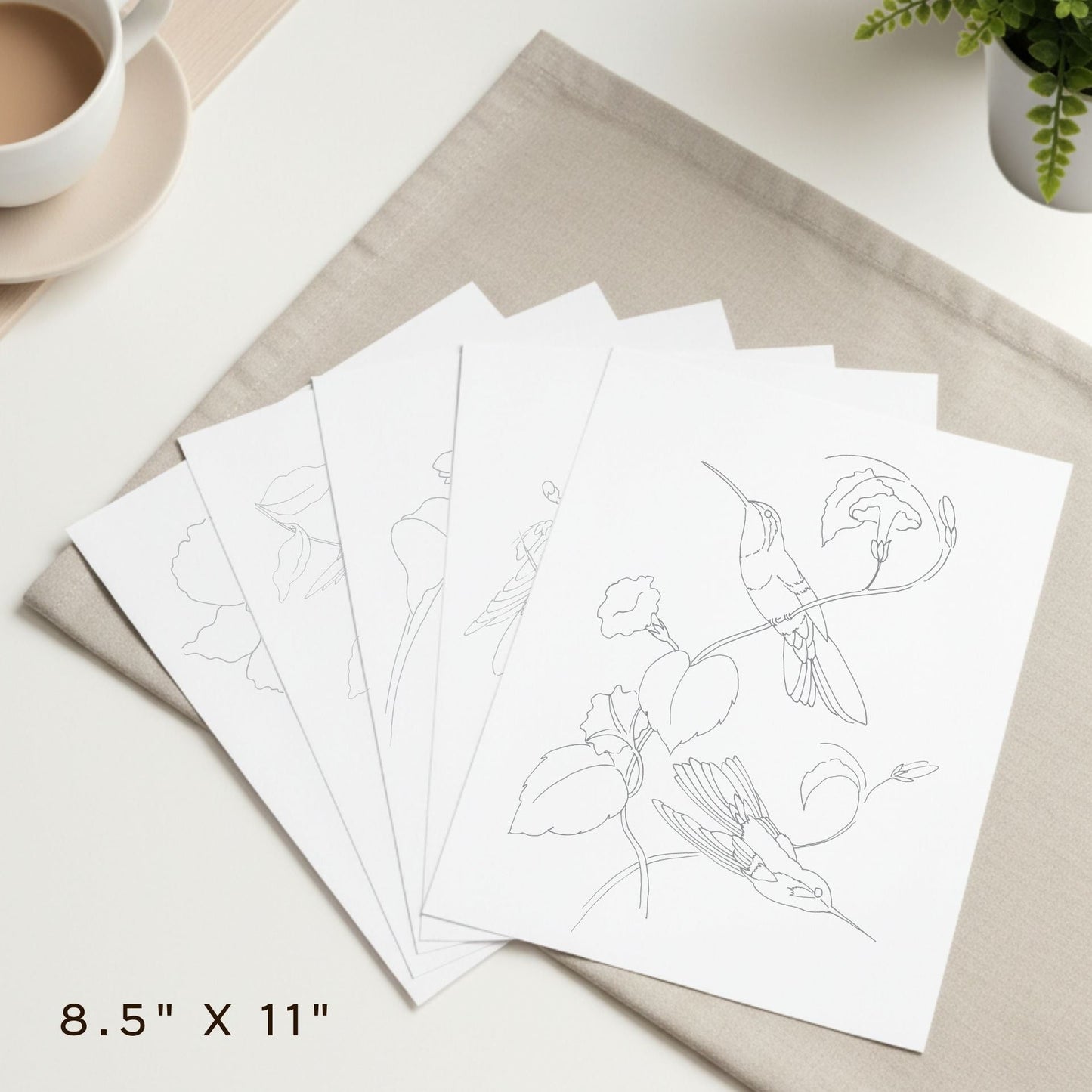 Willow Wolfe Oil Workbook - Vintage Hummingbirds