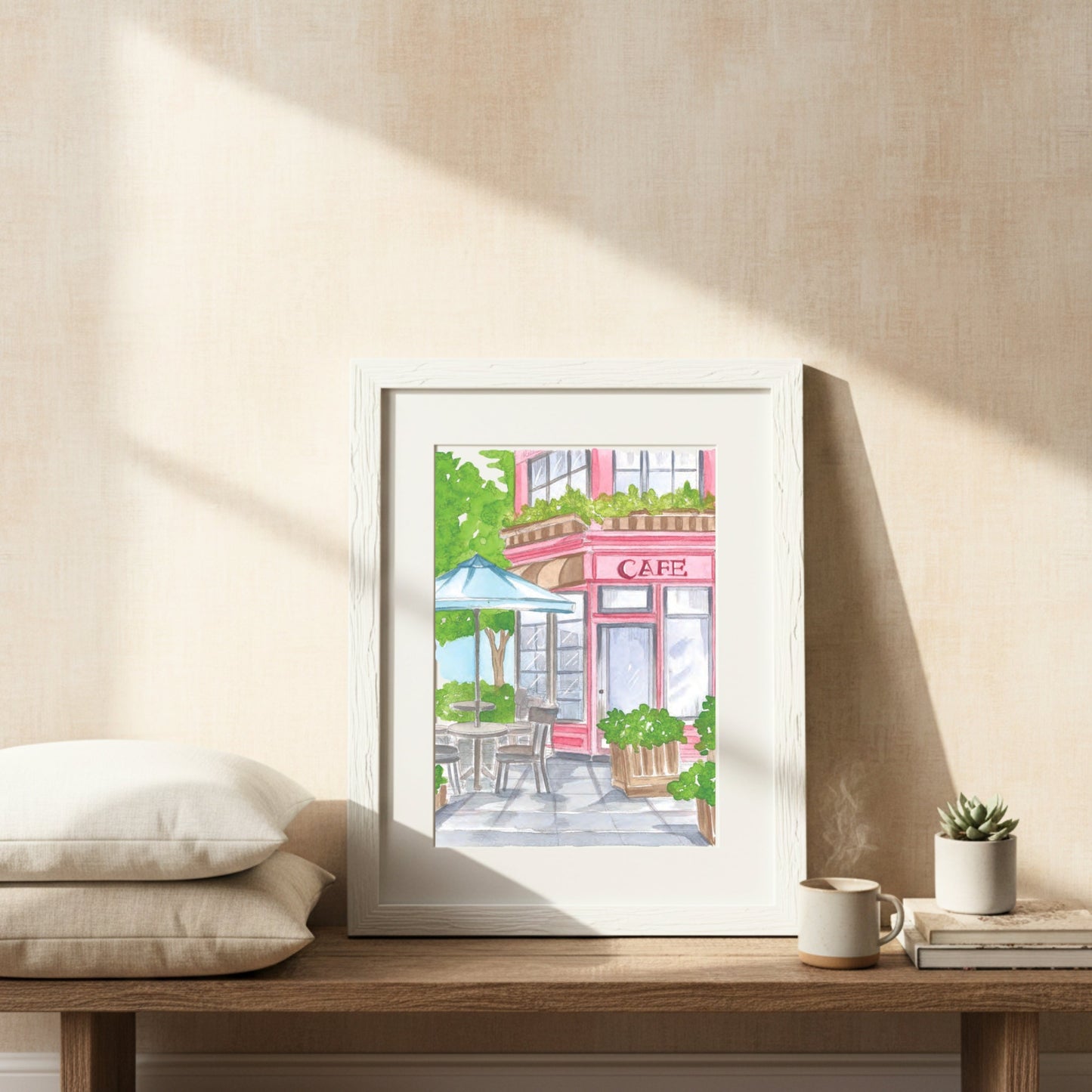 Willow Wolfe Watercolor Workbook - Cozy Cafes