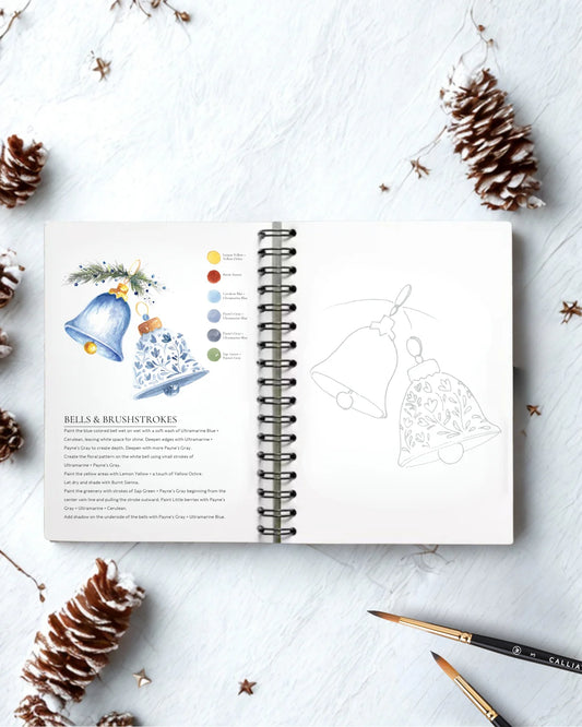 Willow Wolfe Watercolor Workbook - Happy Holidays