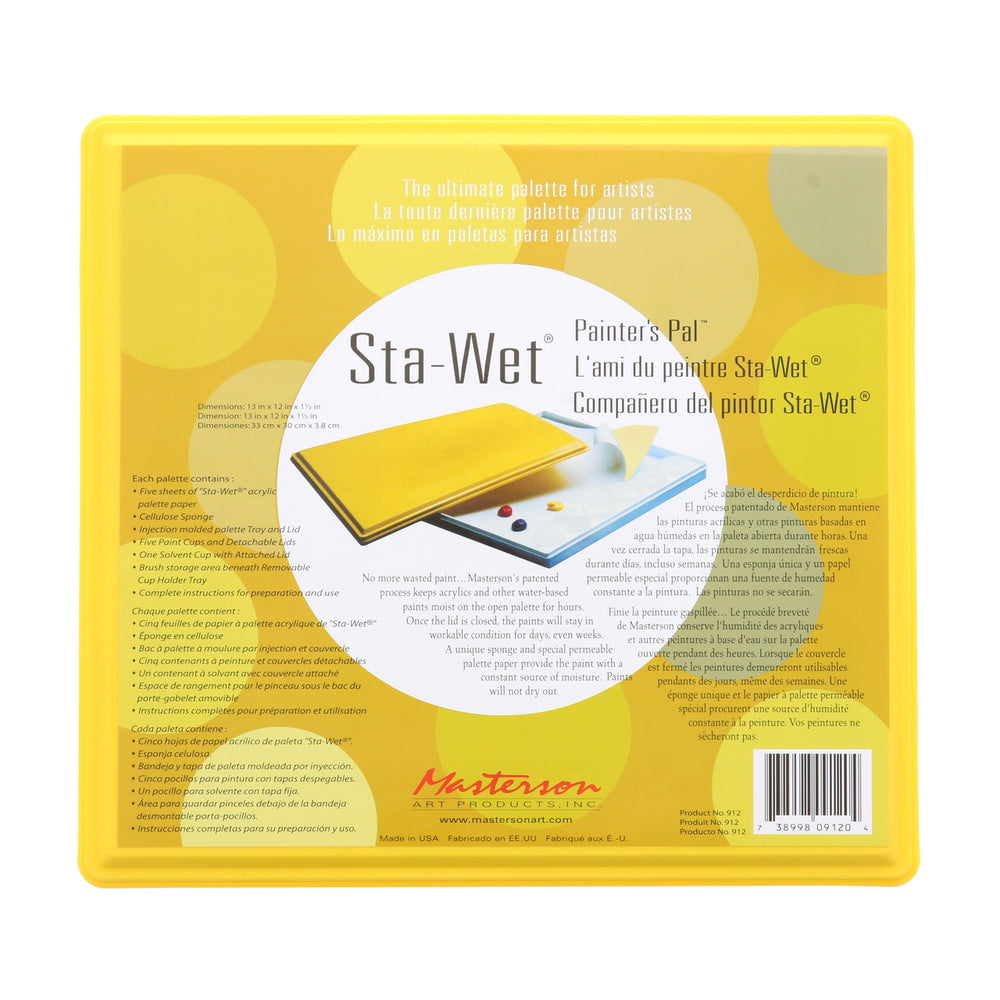 Masterson Sta-Wet Artist Palette Seal - 12 x 16 x 1 3/4