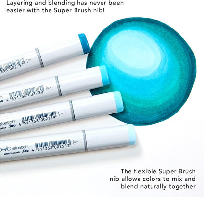 COPIC Sketch Marker Set of 72 Colours - Set A