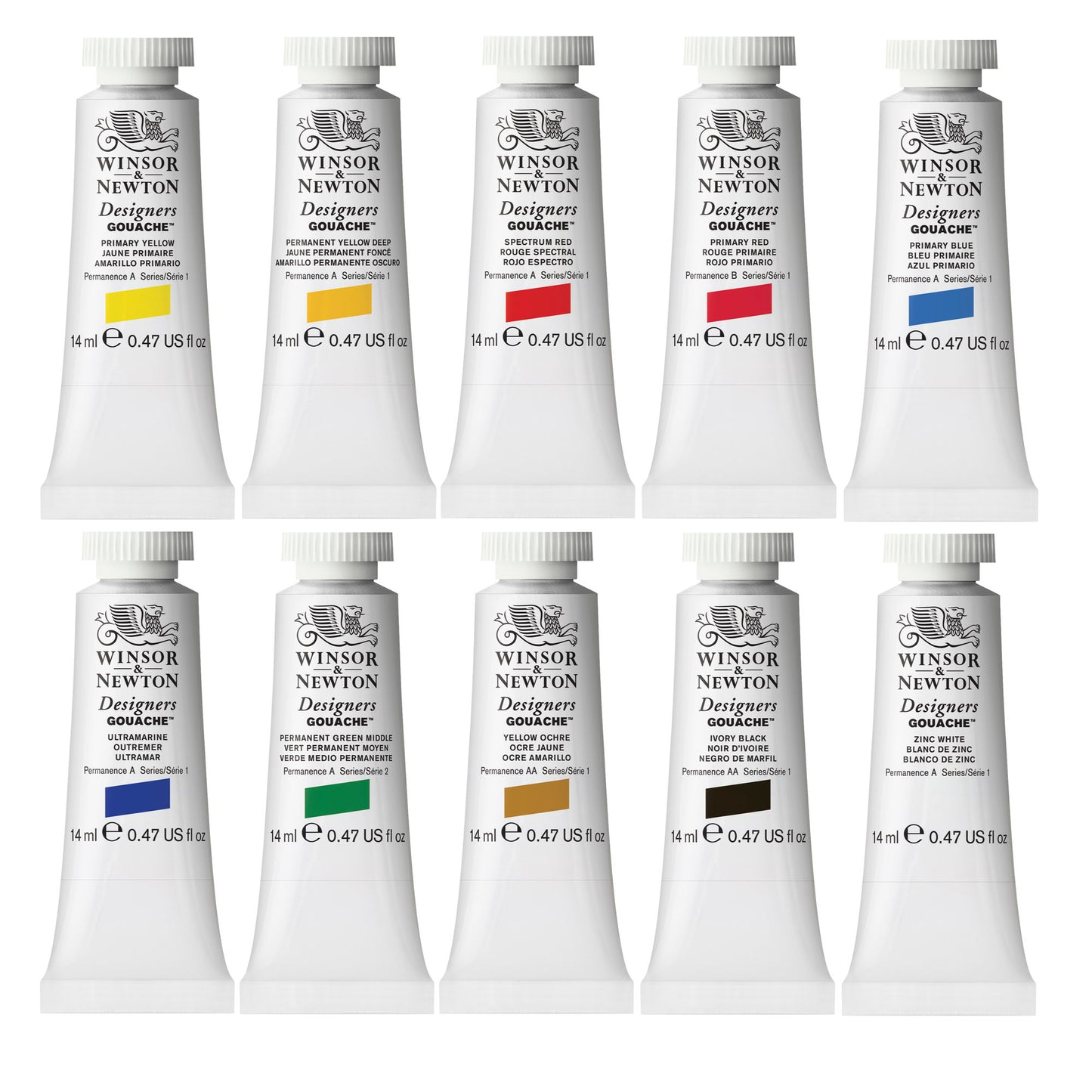 Winsor & Newton Designers Gouache Intro Set of 10