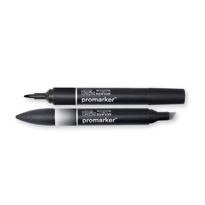 Winsor & Newton Promarker Black & Blender Pack of 2
