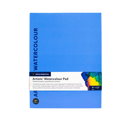 Opus Essential Artists' Watercolour Pad - 9"x12"