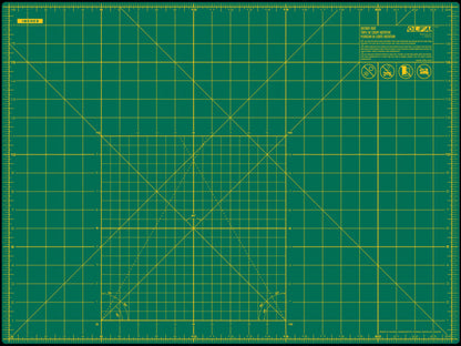 OLFA Double Sided Rotary Mat Green 18" x 24"