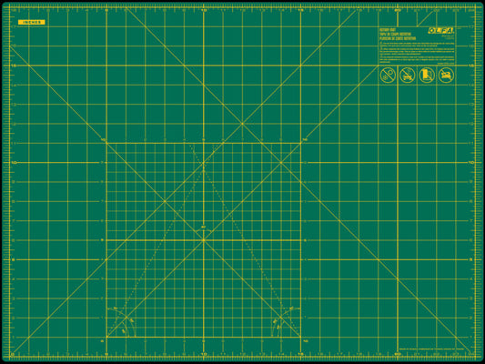 OLFA Double Sided Rotary Mat Green 18" x 24"