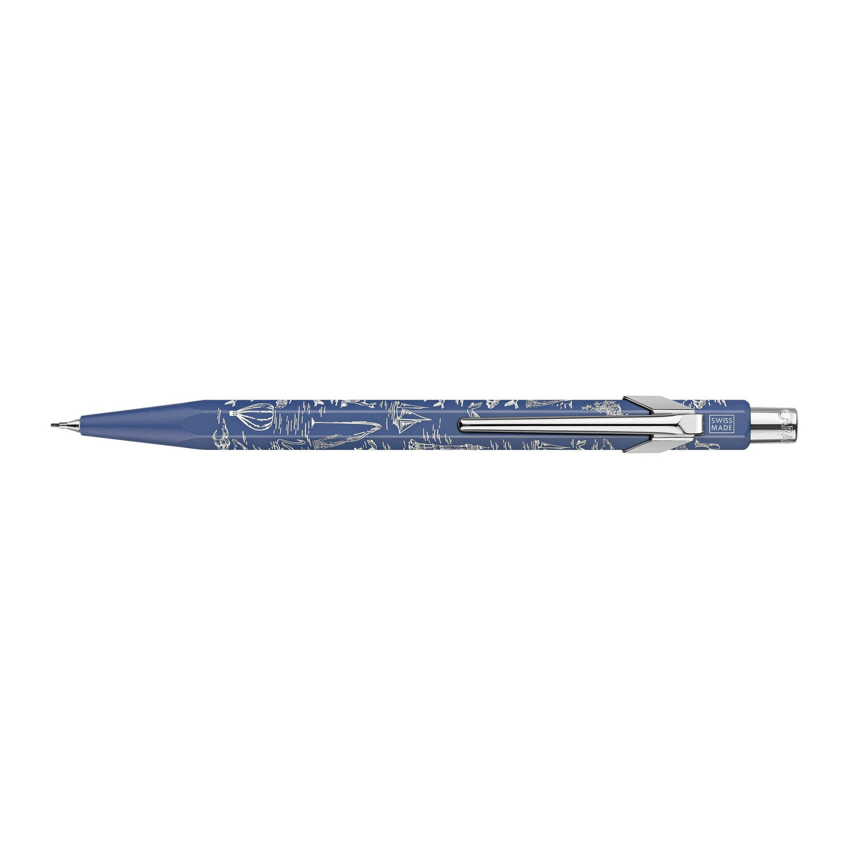 Caran d'Ache Toile de Jouy 849 mechanical pencil, blue