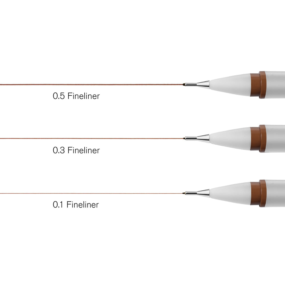 Winsor & Newton Fineliner Pens - Sepia