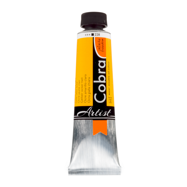 Huiles miscibles à l'eau Cobra Ocre jaune 40 ml
