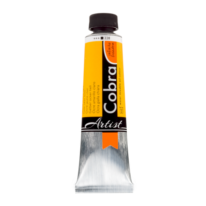 Huiles miscibles à l'eau Cobra Ocre jaune 40 ml