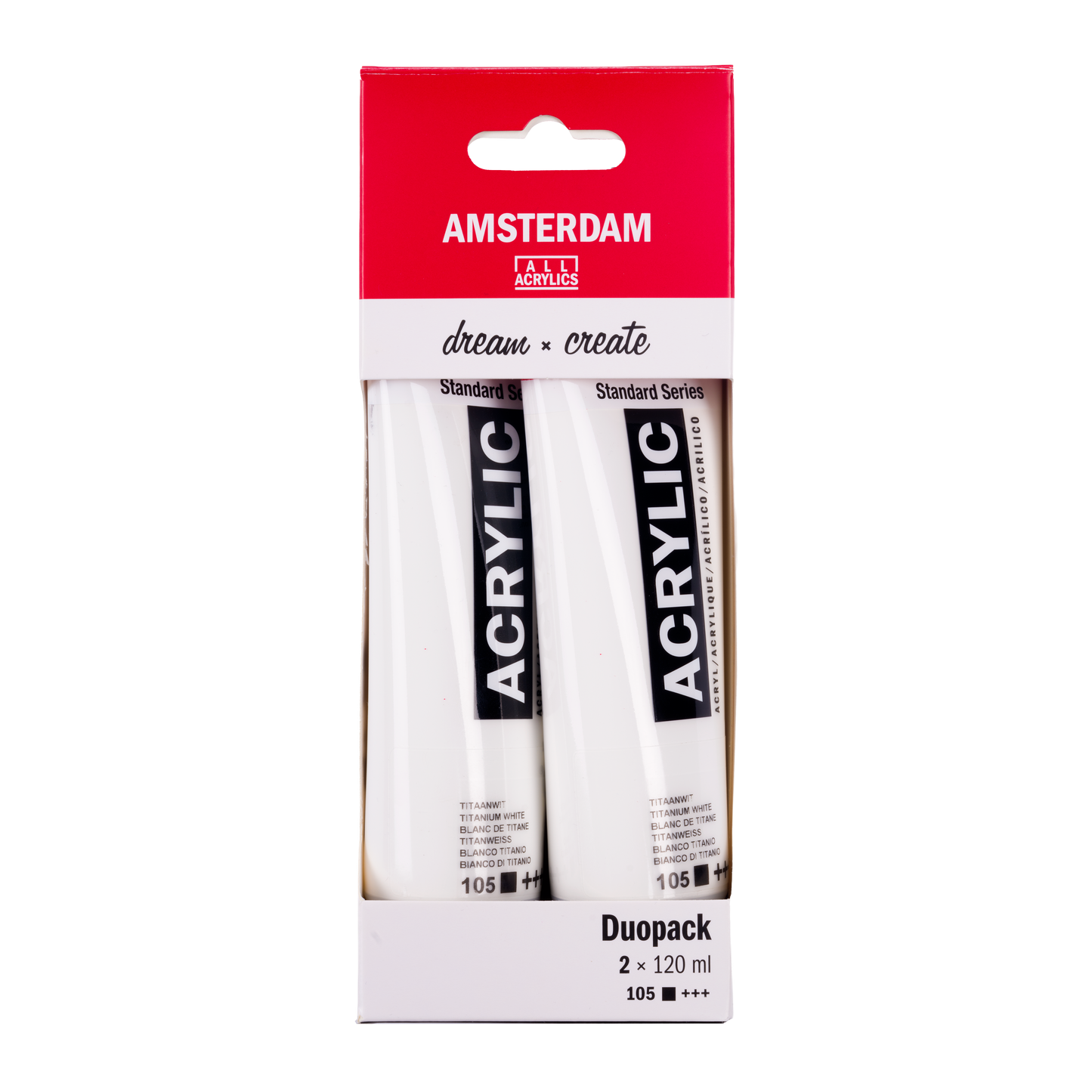 Amsterdam Acrylic Paint Titanium White Duo Pack