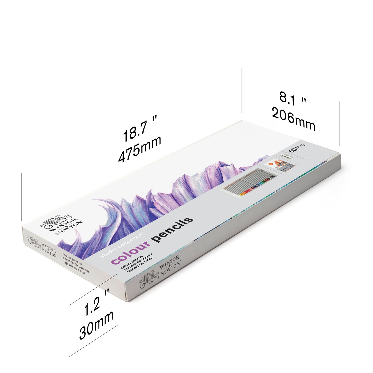 Winsor & Newton Studio Collection Colour Pencil Box Set of 50