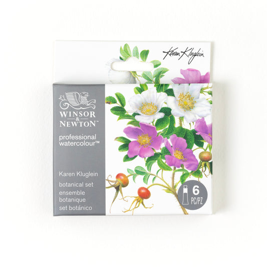 Winsor & Newton Professional Watercolour Set of 6 x 5ml Karen Kluglein Botanical