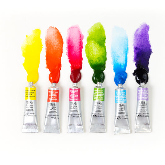 Winsor & Newton Professional Watercolour Set of 6 x 5ml Karen Kluglein Botanical