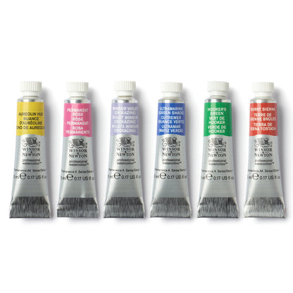 Winsor & Newton Aquarelles Professionnelles Couleurs Florales, Set de 6 Tubes