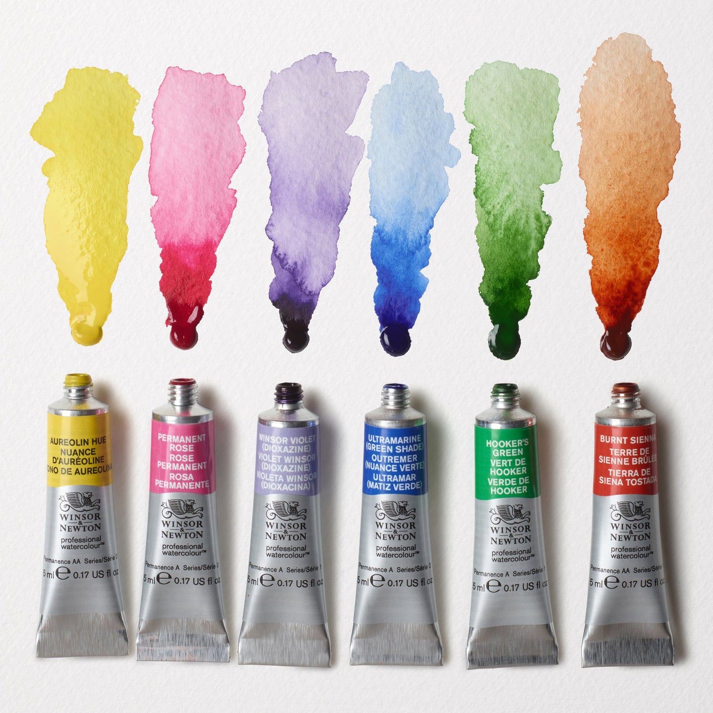 Winsor & Newton Aquarelles Professionnelles Couleurs Florales, Set de 6 Tubes