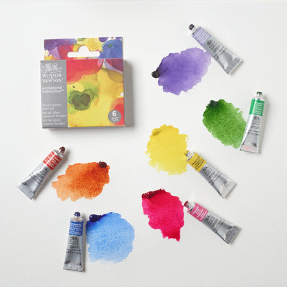 Winsor & Newton Aquarelles Professionnelles Couleurs Florales, Set de 6 Tubes