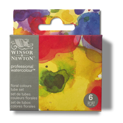 Winsor & Newton Aquarelles Professionnelles Couleurs Florales, Set de 6 Tubes