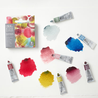 Winsor & Newton Aquarelles professionnelles Mindful Colour, tube, lot de 6